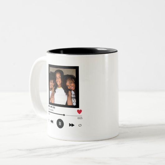 Die besten Freunde Einzigartiges Geschenk für Pers Zweifarbige Tasse (Vorderseite Links)