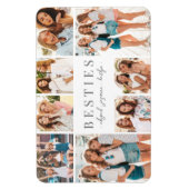 Die besten Freunde Elegante BESTE FREUNDIN Collage Magnet (Vertikal)