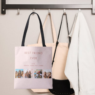 Die besten Freunde erröten Rose Gold Foto Collage Tasche