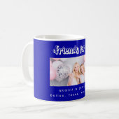 Die besten Freunde Foto königsblaue Namen Kaffeetasse (Vorderseite Links)