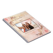 Die besten Freunde Foto Pampas Rosa Rose Gold Notizblock (Rechte Seite)
