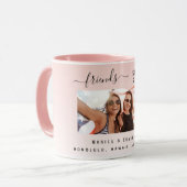 Die besten Freunde Foto rot pink Tasse (Vorderseite Links)