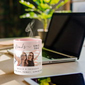 Die besten Freunde Foto rot pink Tasse