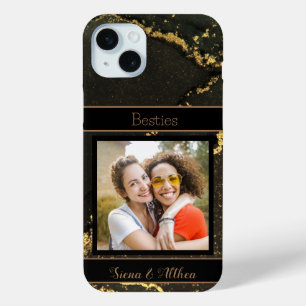 Die besten Freunde - Foto Schwarz und Gold - indiv Case-Mate iPhone Hülle