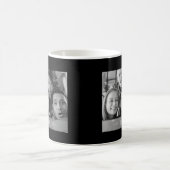Die besten Freunde Foto Schwarz und Weiß Kaffeetasse (Mittel)