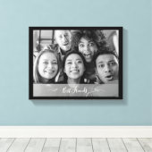 Die besten Freunde Foto Schwarz und Weiß Leinwanddruck (Insitu (Holzboden))