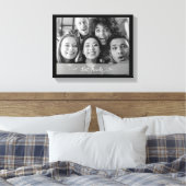 Die besten Freunde Foto Schwarz und Weiß Leinwanddruck (Insitu (Schlafzimmer))