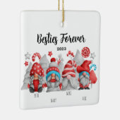 Die besten Freunde Frauen und Männer Gnome Keramikornament (Rechts)