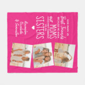 Die besten Freunde Freundschaft Trendy Hot Pink 3  Fleecedecke (Vorderseite (Horizontal))