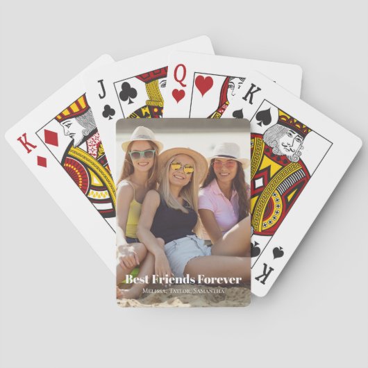 Die besten Freunde für das Foto Spielkarten (Rückseite)