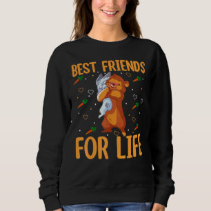 Die besten Freunde für das Leben Biber und Bunny E Sweatshirt