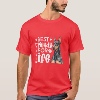 Die besten Freunde für das Leben Doberman Pinscher T-Shirt