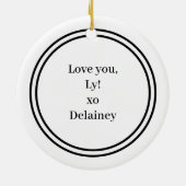 Die besten Freunde für das Weihnachts-Foto Jahr Keramik Ornament (Hinten)