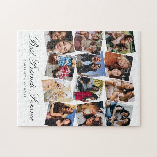 Die besten Freunde für immer 12 FotoCollage Puzzle (Horizontal)