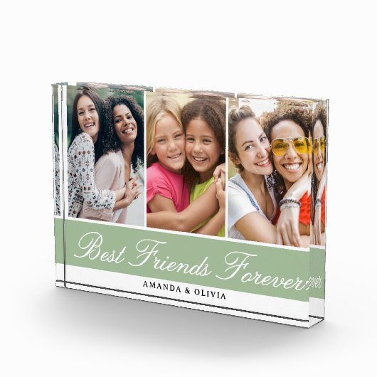 Die besten Freunde für immer 3 Bilder Collage Gree Fotoblock (Rechts)