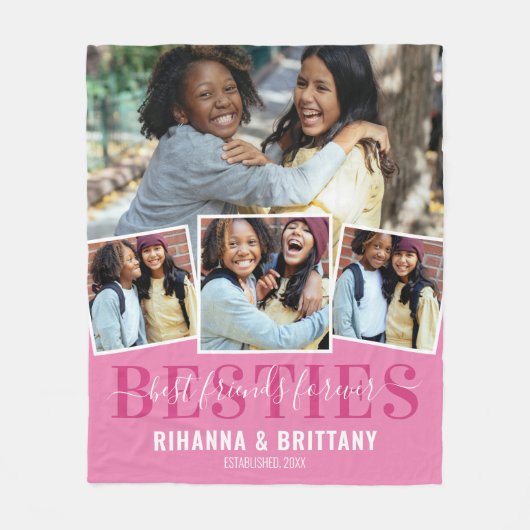 Die besten Freunde für immer 4 Foto Fleecedecke (Vorderseite)