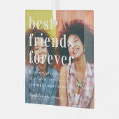 Die besten Freunde für immer | Angebot und Foto Ornament Aus Glas (Vorderseite links)