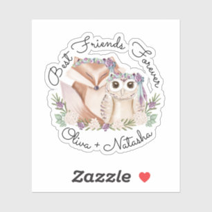 Die besten Freunde für immer Aufkleber