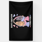 Die besten Freunde für immer Banner (Vertikal)