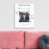 Die besten Freunde für immer benutzerdefiniertes F Leinwanddruck (Insitu (Wohnzimmer))