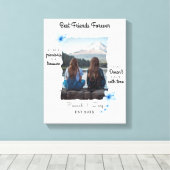 Die besten Freunde für immer benutzerdefiniertes F Leinwanddruck (Insitu (Holzboden))