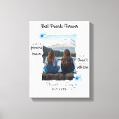 Die besten Freunde für immer benutzerdefiniertes F Leinwanddruck (Vorderseite)