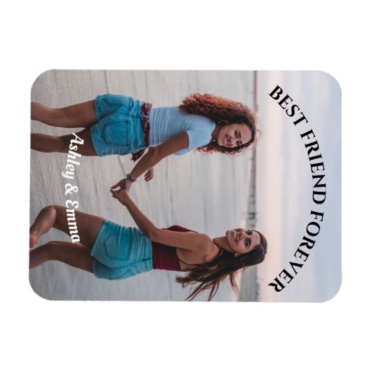 Die besten Freunde für immer Benutzerdefiniertes F Magnet (Horizontal)