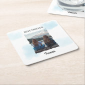 Die besten Freunde für immer benutzerdefiniertes F Rechteckiger Pappuntersetzer (angewinkelt)