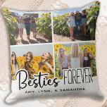 Die besten Freunde für immer - Besties Foto Collag Kissen<br><div class="desc">Feiern Sie Ihre beste Freundin und Freundschaft mit einem maßgeschneiderten Foto Collage Keepake Kissen. Ob Geburtstag oder Weihnachten - dieses Kissen der besten Freunde ist ein wunderbares Geschenk, das noch viele Jahre lang ein Schatz sein wird. Das Kissen ist zweiseitig, sodass Sie auf jeder Seite verschiedene Fotos machen können. Die...</div>