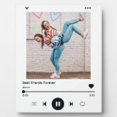 Die besten Freunde für immer | Besties Song Foto C Fotoplatte (Vorderseite)