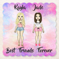 Die besten Freunde für immer blond und Brünett ind
