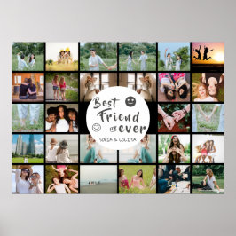 Die besten Freunde für immer Custom 28-Foto Collag Poster