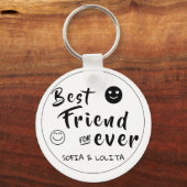 Die besten Freunde für immer - Custom 4-Foto Colla Schlüsselanhänger (Rückseite)