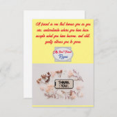 Die besten Freunde für immer Dankeskarte (Vorne/Hinten)