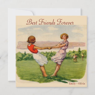 Die besten Freunde für immer Dankeskarte