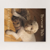 Die besten Freunde für immer: Das Goldendoodle Duo Puzzle (Horizontal)