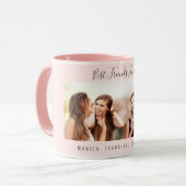 Die besten Freunde für immer Foto-Namen rot Rosa Tasse (Vorderseite Links)