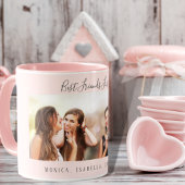 Die besten Freunde für immer Foto-Namen rot Rosa Tasse