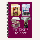 Die besten Freunde für immer Foto Rosa Abschluss G Notizblock (Vorderseite)