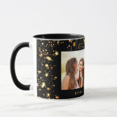 Die besten Freunde für immer Foto schwarzen golden Tasse (Links)