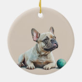 Die besten Freunde für immer Frenchie Dog Keramik Ornament (Hinten)
