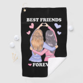 Die besten Freunde für immer Golfhandtuch (Insitu)