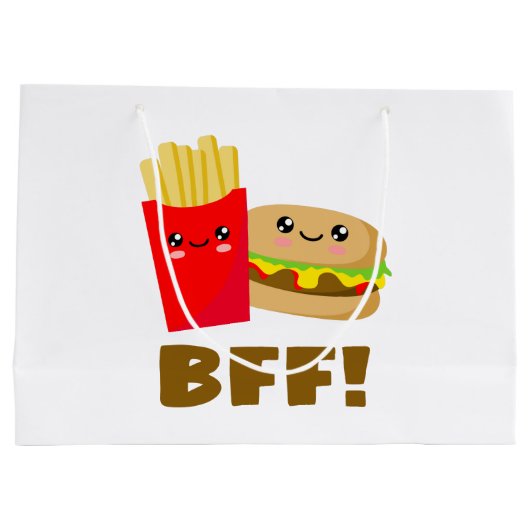 Die besten Freunde für immer Große Geschenktüte (Rückseite)