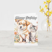 Die besten Freunde für immer | Happy Birthday Karte (Gelbe Blume)