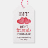 Die besten Freunde für immer Happy Valentine's Day Geschenkanhänger (Vorderseite)