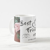 Die besten Freunde für immer individuelle 2-Foto C Kaffeetasse (Vorderseite Links)