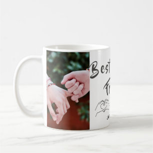 Die besten Freunde für immer individuelle 2-Foto C Kaffeetasse