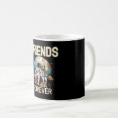 Die besten Freunde für immer Kaffeetasse (VorderseiteRechts)