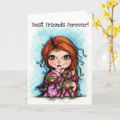 Die besten Freunde für immer Karte (Gelbe Blume)