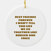 Die besten Freunde für immer Keramik Ornament (Hinten)